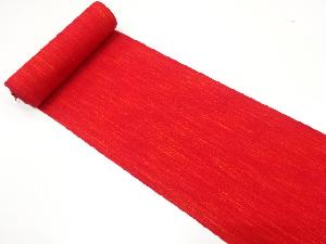 アンティーク　手織り真綿紬　織柄　名古屋帯地反物